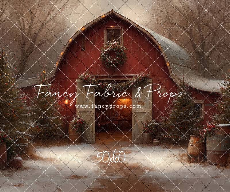 Christmas Barn Glow - with Sweep Option