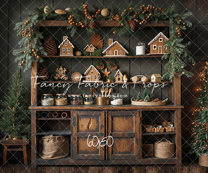 Christmas Kitchen Charm - With Sweep Option