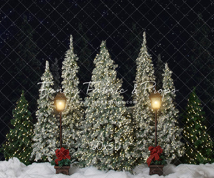 Christmas Cottage Trees