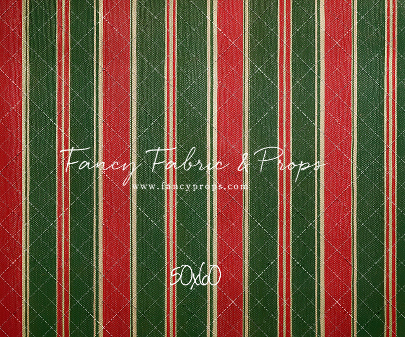 Classic Christmas Stripe - With Sweep Option