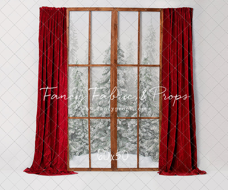 Classic Red Mantle Window