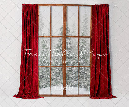 Classic Red Mantle Window