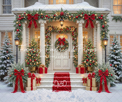 Cozy Christmas Entry - With Sweep Option