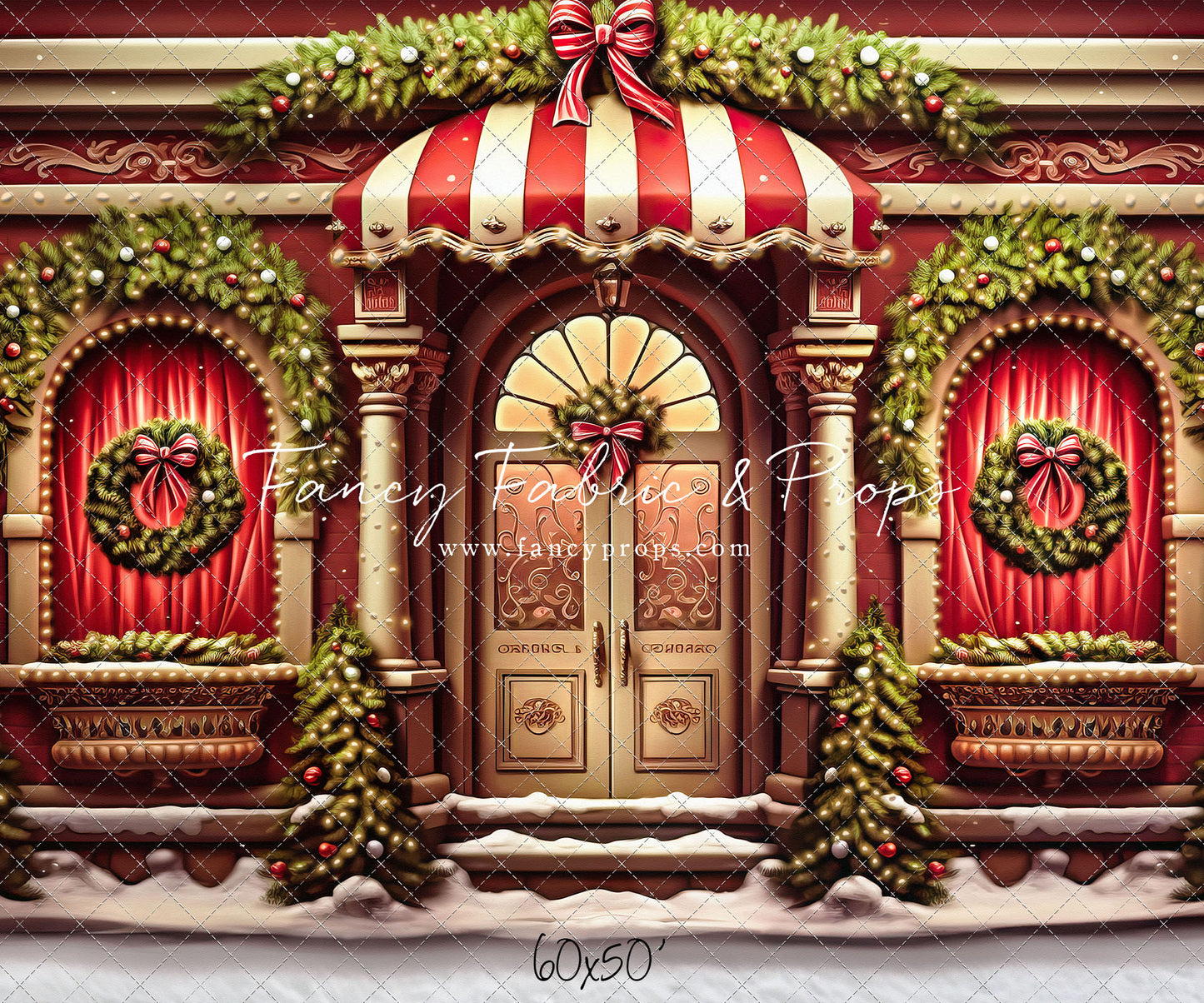 Crimson & Gilt Christmas Emporium - with Sweep Option