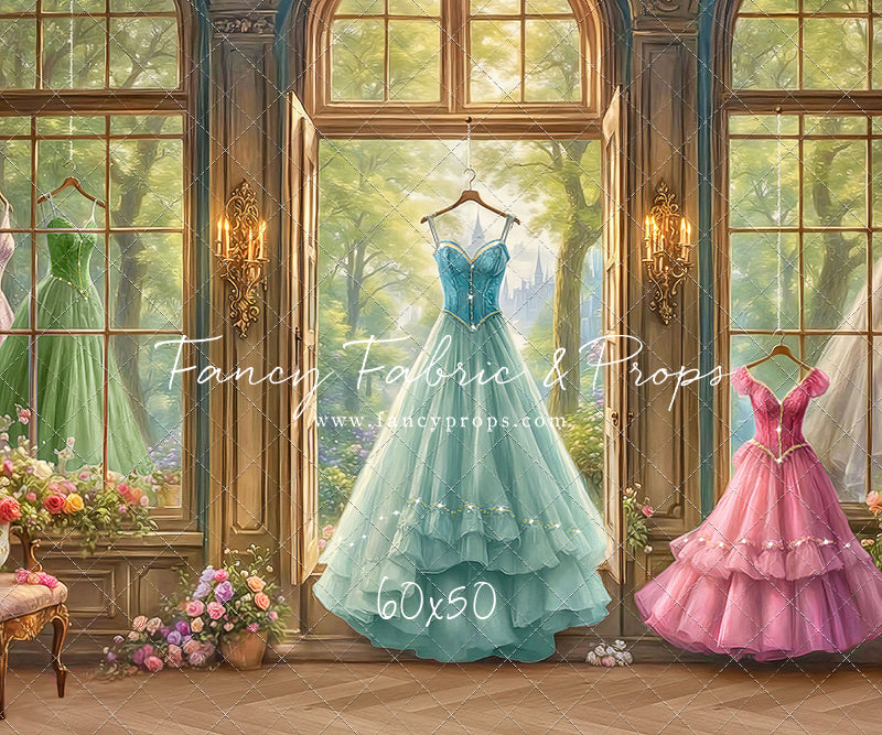 Dress of Royal Wishes- Wood Floor - With Sweep Option