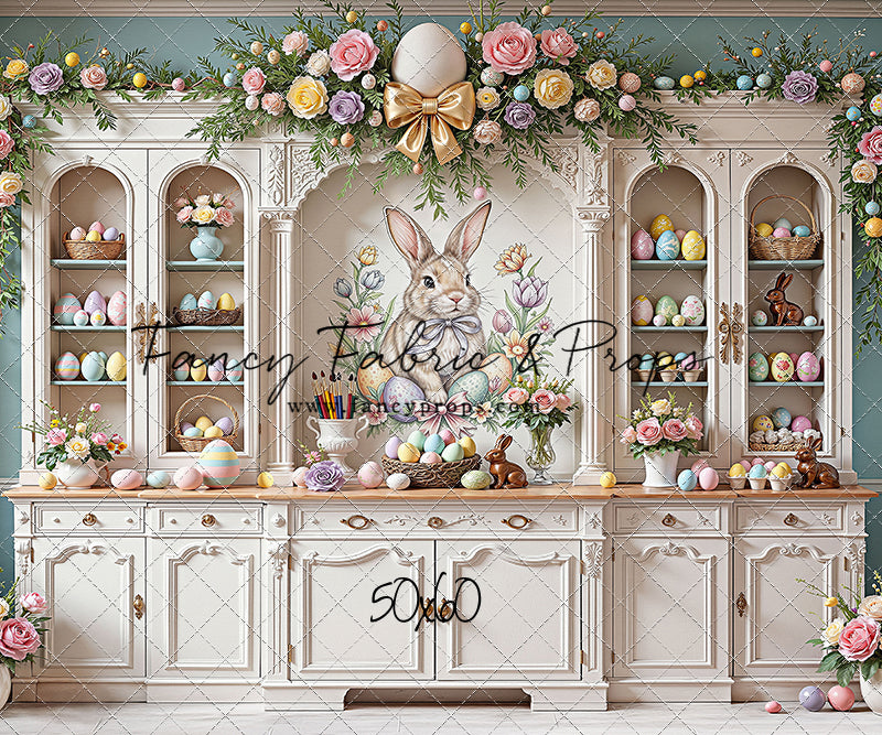 Easter Cupboard - White Floor - With Sweep Option