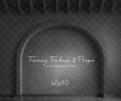 Elegant Charcoal Alcove - Wood Floor - With Sweep Option