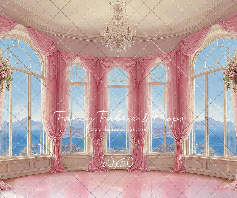 Elegant Summertime Mountain View - Marble Floor - With Sweep Option