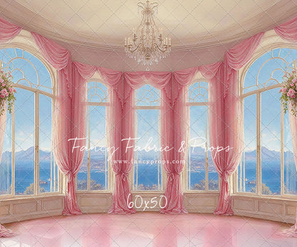 Elegant Summertime Mountain View - Marble Floor - With Sweep Option