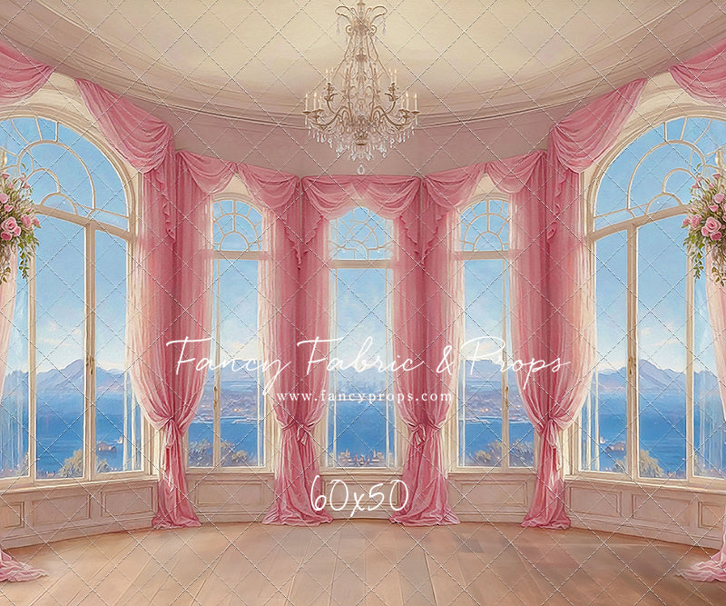 Elegant Summertime Mountain View - Wood Floor - With Sweep Option