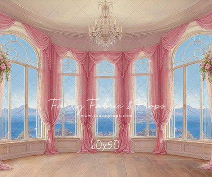 Elegant Summertime Mountain View - Wood Floor - With Sweep Option