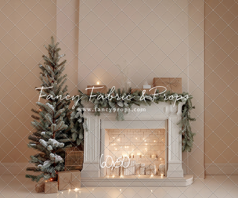 Evergreen & Ivory Mantle - With Sweep Option