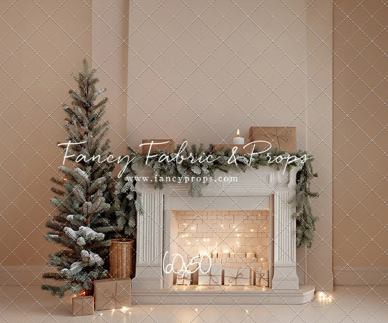 Evergreen & Ivory Mantle - With Sweep Option