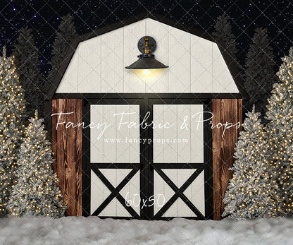 Modern Christmas Barn - With Light