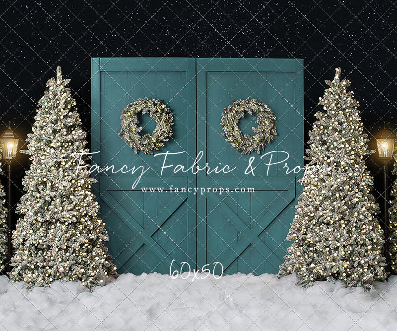 Fancy Blue Barn Doors