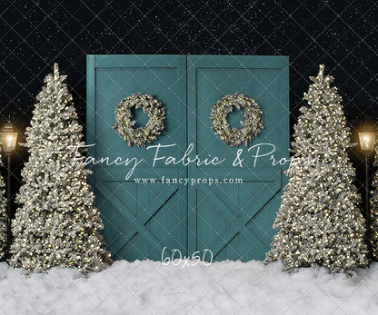 Fancy Blue Barn Doors