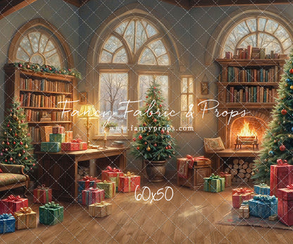 Festive Fireside Study - with Sweep Option