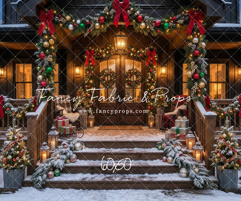 Festive Front Porch - With Sweep Option
