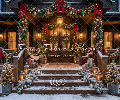 Festive Front Porch - With Sweep Option