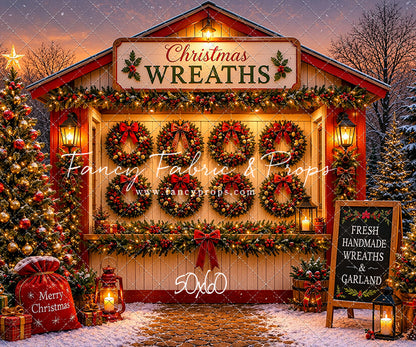 Freshly Made Wreath Station - with Sweep Option