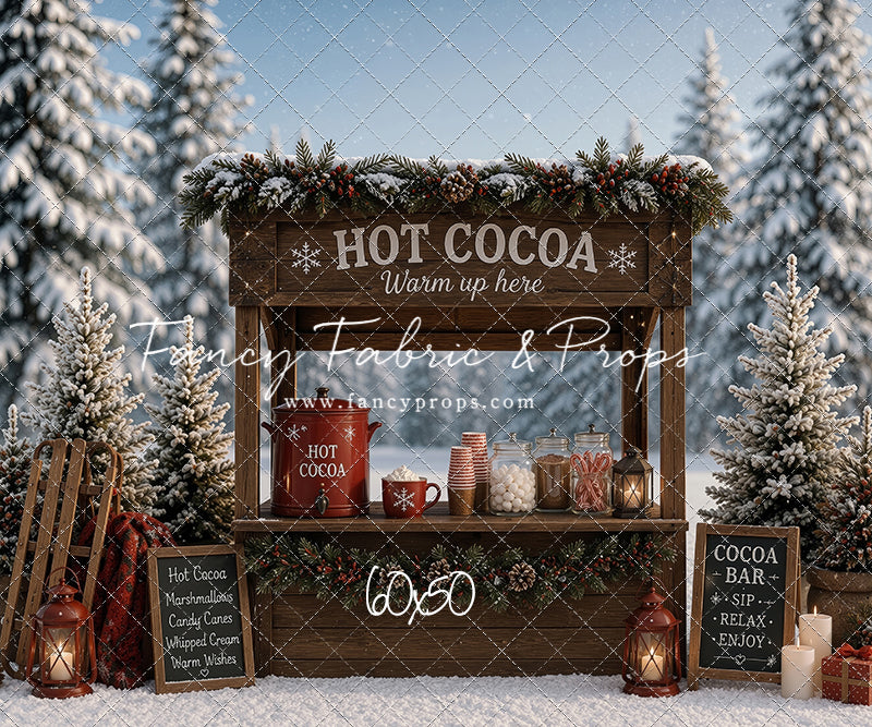 Frosted Forest Cocoa Cart - With Sweep Option