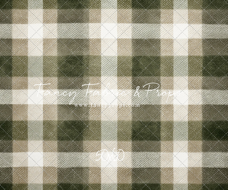 Frosted Pine Plaid - With Sweep Option