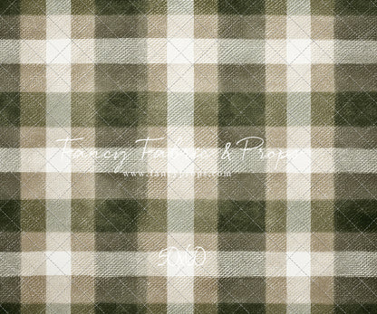 Frosted Pine Plaid - With Sweep Option