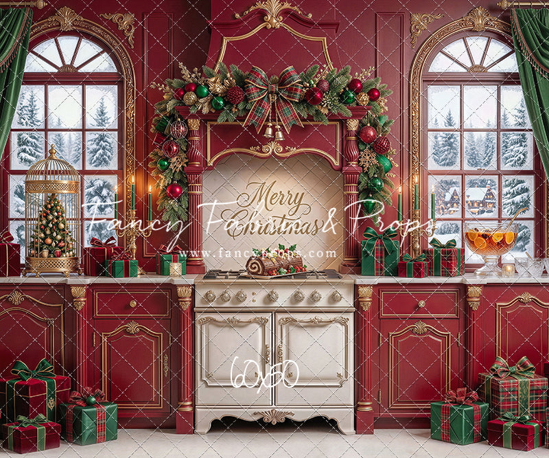 Gilded Cranberry Kitchen - With Sweep Option