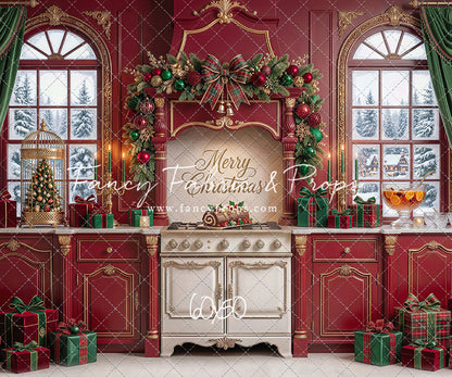 Gilded Cranberry Kitchen - With Sweep Option