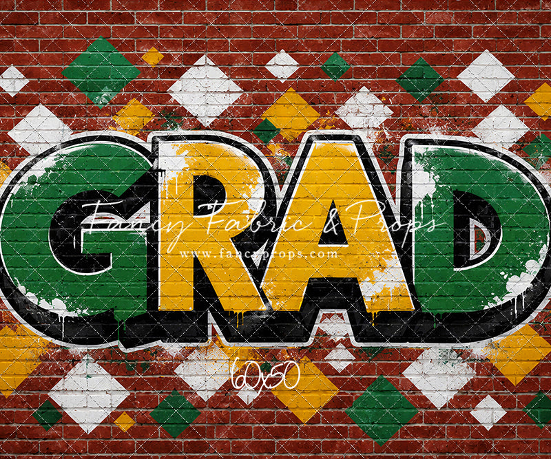 Gold & Green Grad - With Sweep Option
