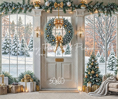 Golden Noel Entryway - with Sweep Option