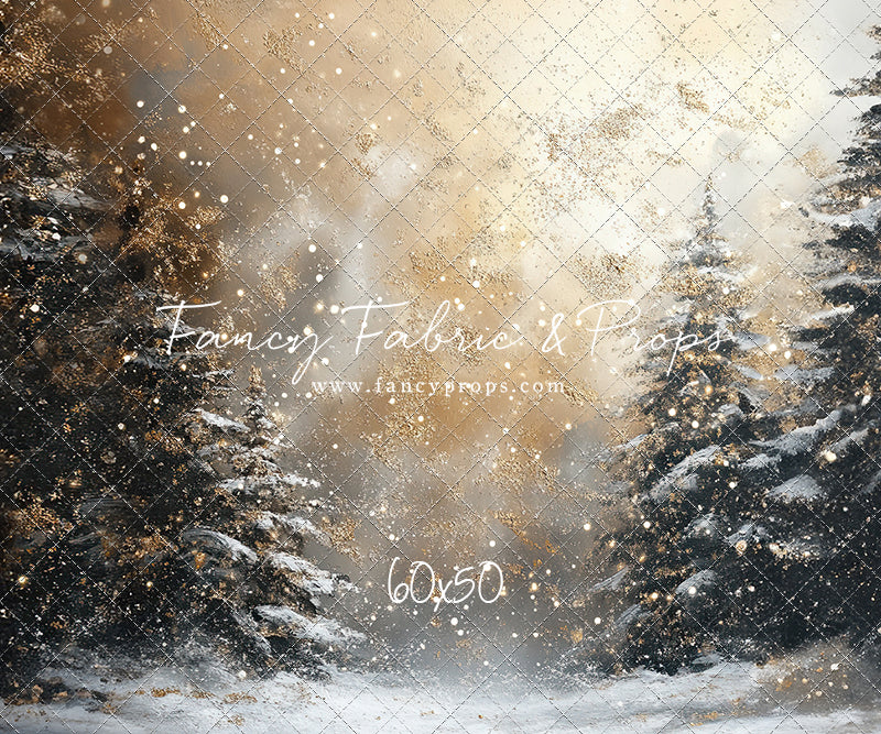 Golden Snowy Wonderland - With Sweep Option