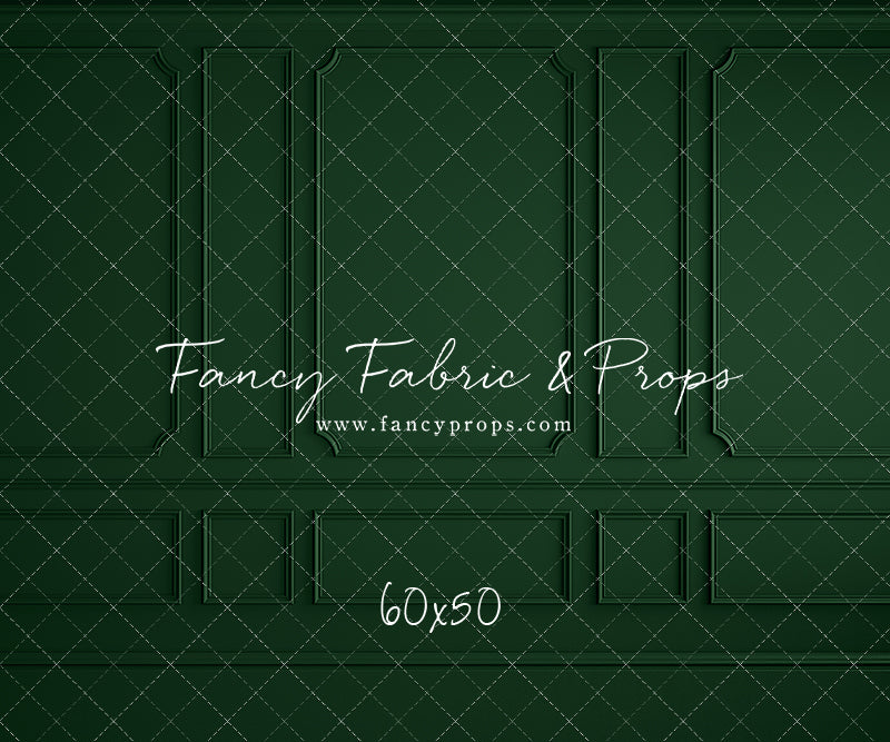 Holly Jolly Green Wainscoting Wall