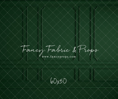 Holly Jolly Green Wainscoting Wall