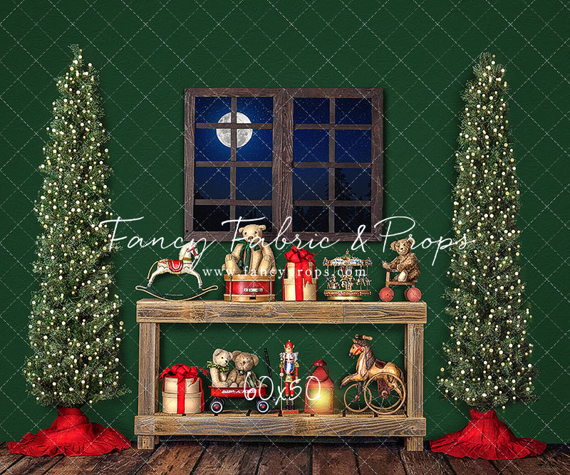 Holly Jolly Workshop Window