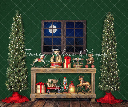 Holly Jolly Workshop Window