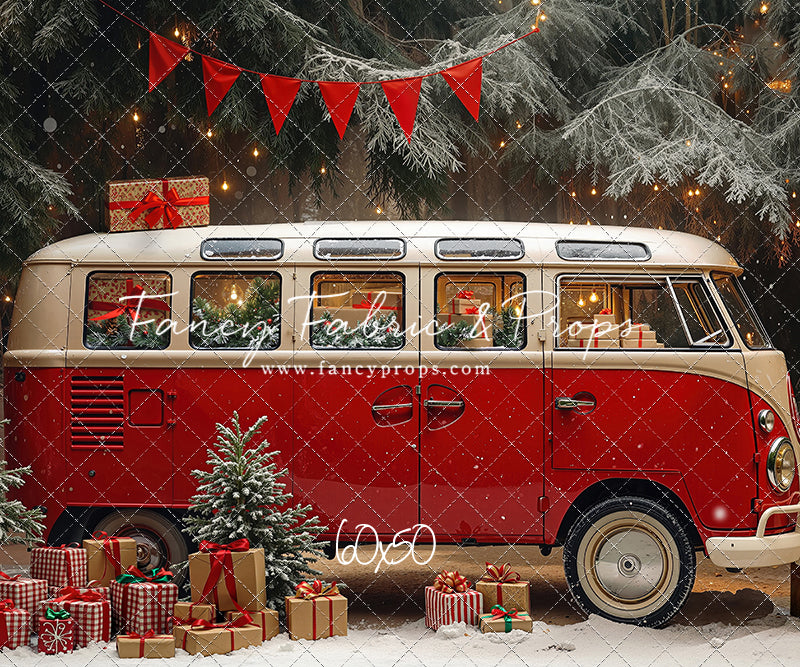 Merry Little Bus Stop - with Sweep Option