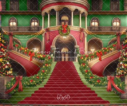 Merry Mansion- Green Rug - with Sweep Option