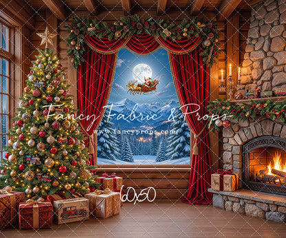 Mountain Sleigh View - with Sweep Option