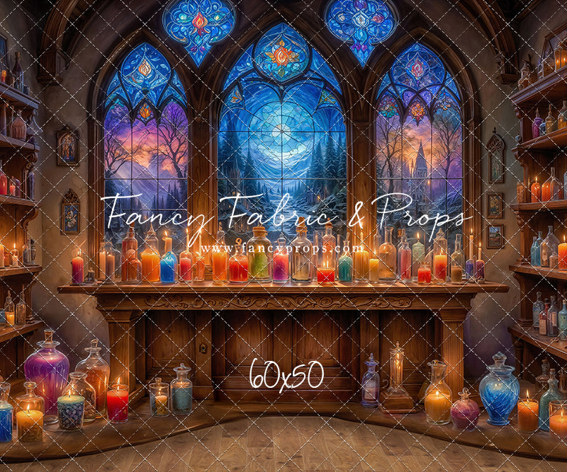 Mystic Potion Emporium - Wood Floor - With Sweep Option