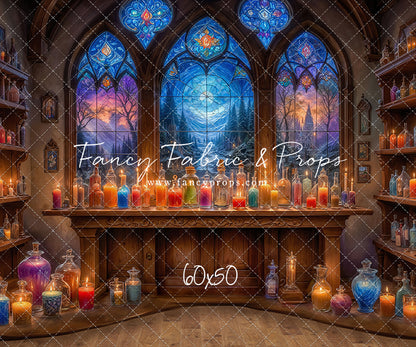 Mystic Potion Emporium - Wood Floor - With Sweep Option