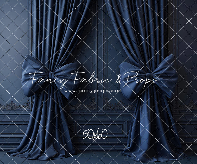 Navy Luxe Bows - With Sweep Option