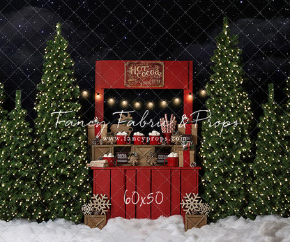 Nighttime Cocoa Stand - with Lights