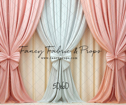 Pastel Bow Swag - With Sweep Option