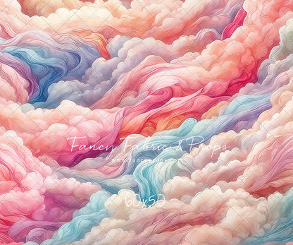 Pink Rainbow Cascading Clouds