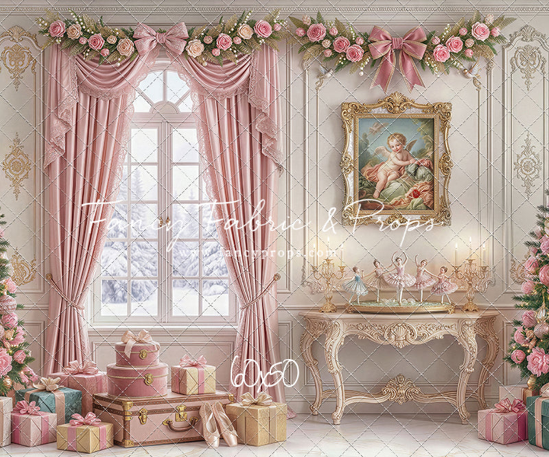 Pink Velvet Christmas - with Sweep Option