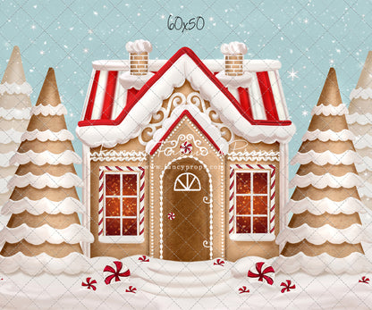 Pretty Peppermint Gingerbread House