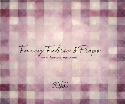 Rose Quartz Plaid - With Sweep Option