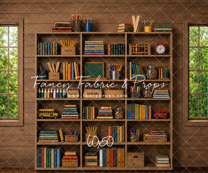 Rustic Schoolhouse Bookshelf - With Sweep Option