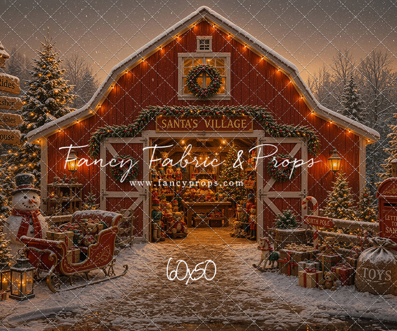 Santa's Village Barn - with Sweep Option
